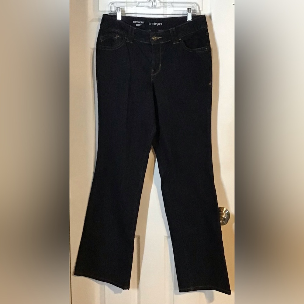 Lane Bryant Distinctly Boot Size 14 Tall Woman’s Dark Wash Jeans